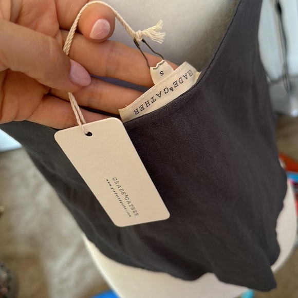 Cute grey summer crop top BRAND NEW size S - Picture 4 of 5